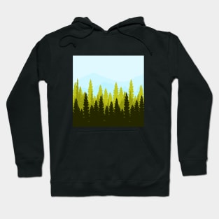 Blue/Yellow Forest Hoodie